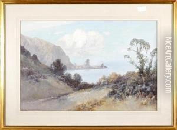 Anstey's Cove, Torquay Oil Painting - Frederick John Widgery