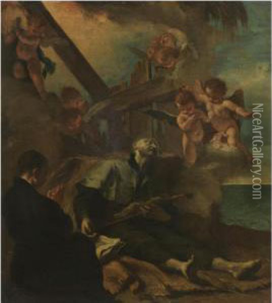 The Death Of Saint Francis Xavier Oil Painting - Francesco Polazzo