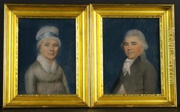 Mr. And Mrs. Joseph Corre Oil Painting - James Sharples