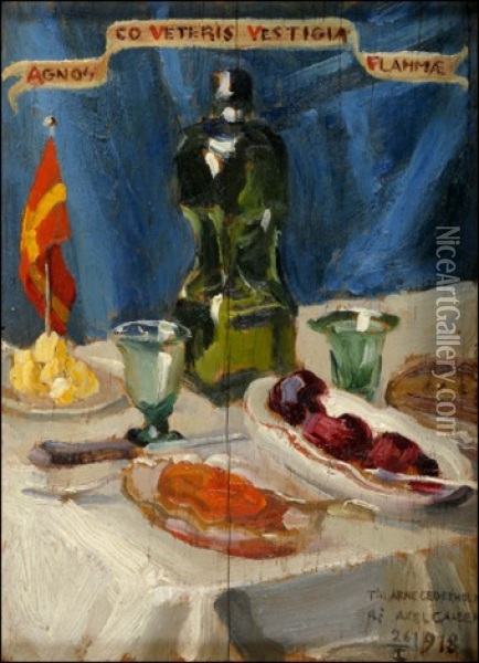 Juhlapoyta Oil Painting - Akseli Valdemar Gallen-Kallela