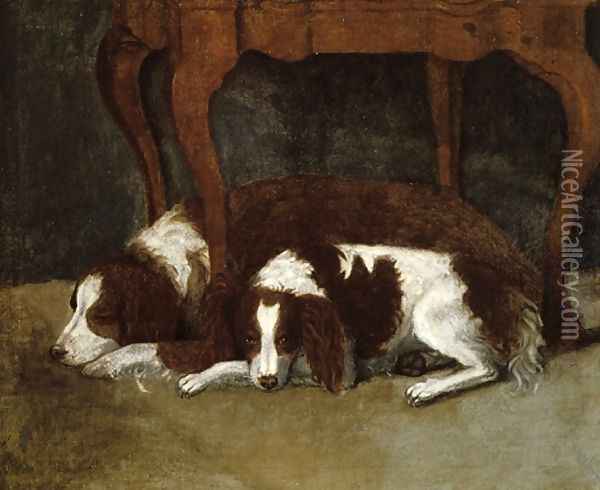 The Hunter Dogs Oil Painting - Gilbert Stuart
