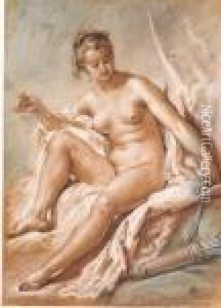 Venus With An Arrow Oil Painting - Francois Boucher