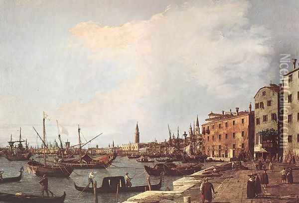 Riva Degli Schiavoni West Side Oil Painting - (Giovanni Antonio Canal) Canaletto