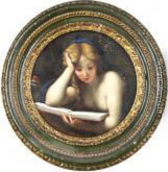 The Magdalen Reading Oil Painting - Correggio, (Antonio Allegri)