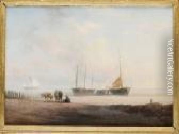 Skepp For Ankar Oil Painting - William Collins