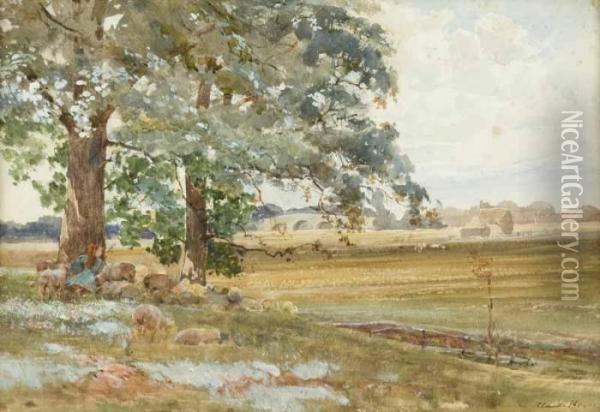 Woburn Park Oil Painting - Claude Hayes
