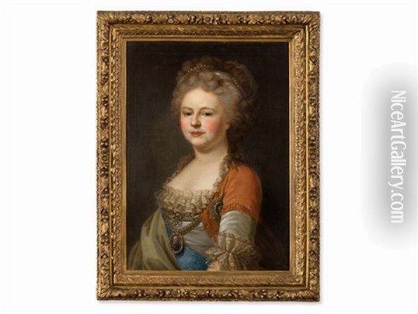 Sophie Of Wurttemberg As Tsarina Oil Painting - Johann Baptist Lampi the Elder