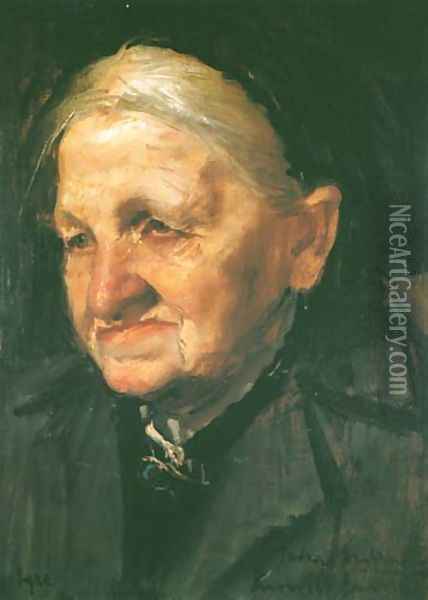 Portrait of Matylda Szednicka Oil Painting - Konrad Krzyzanowski