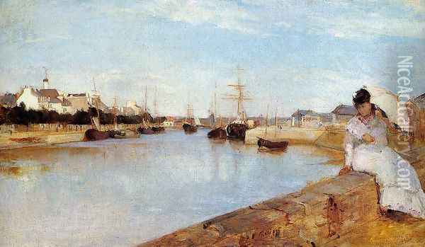 The Harbor at Lorient 1869 Oil Painting - Berthe Morisot