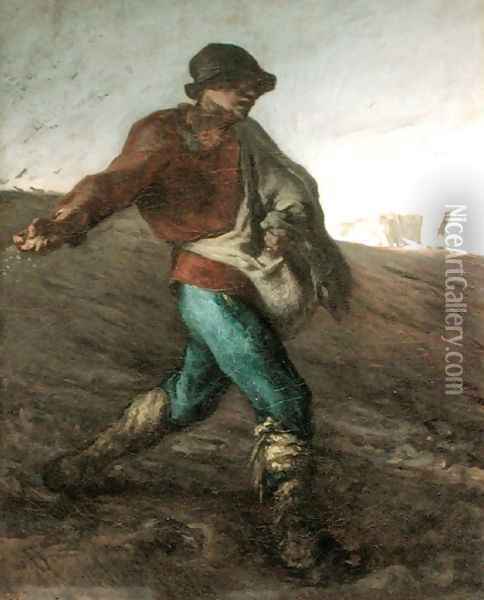 The Sower, 1850 Oil Painting - Jean-Francois Millet