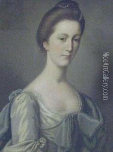 Portrait Of Miss Cunningham Oil Painting - Francis Coates Jones