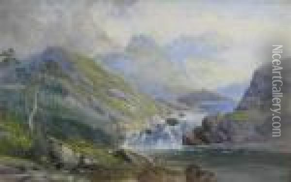 Highland River Oil Painting - Waller Hugh Paton