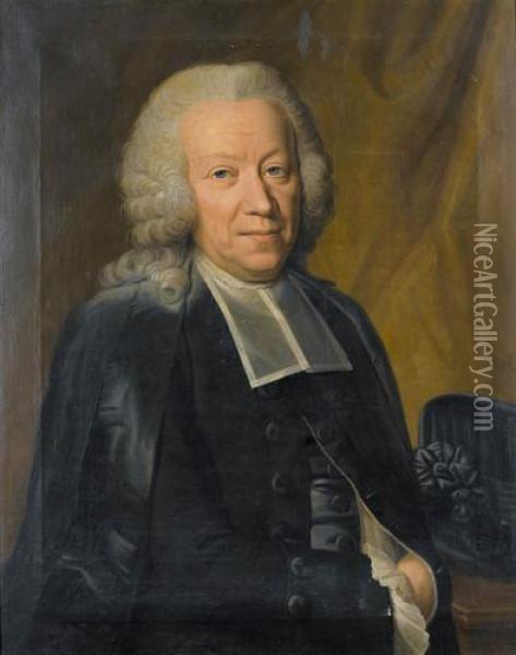 Portrat Des Johann Jakob Fellenberg Oil Painting - Emmanuel Jakob Handmann