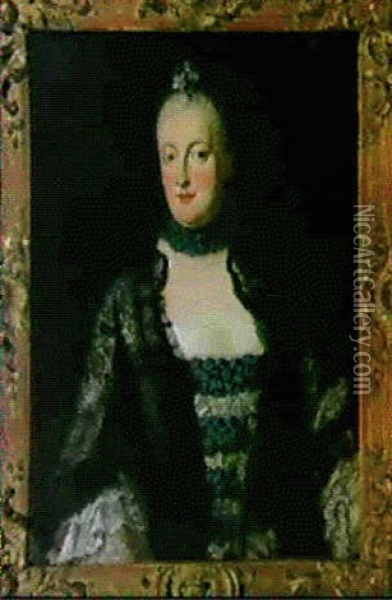 Bildnis Der Prinzessin Maria Anna Von Sachsen Oil Painting - George de Marees