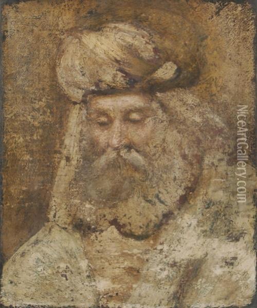 Orientale Mit Turban Oil Painting - Rembrandt Van Rijn