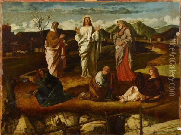 La Transfiguration Du Christ Oil Painting - Giovanni Bellini