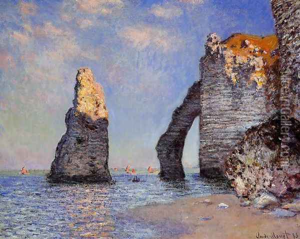 The Rock Needle And The Porte D Aval Oil Painting - Claude Oscar Monet