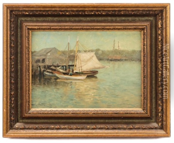Untitled (harbor Scene) Oil Painting - George Herbert McCord