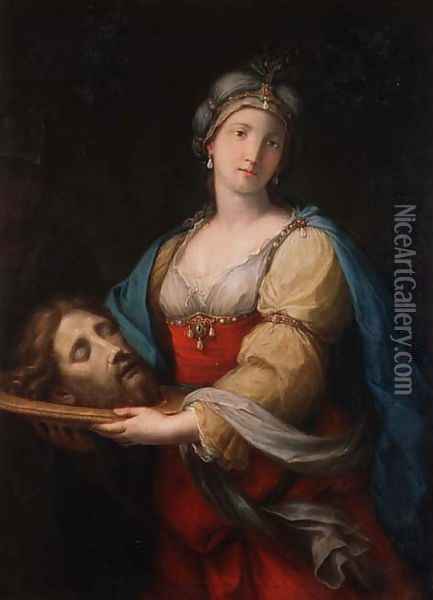 Salome with the head of St. John the Baptist Oil Painting - Giacomo Zoboli