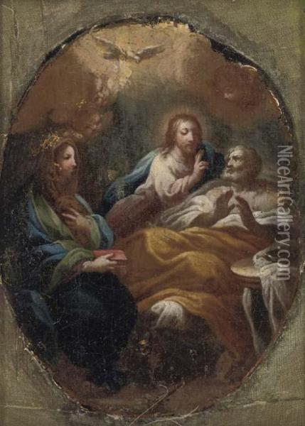 Christ Blessing A Man Oil Painting - Francesco Trevisani
