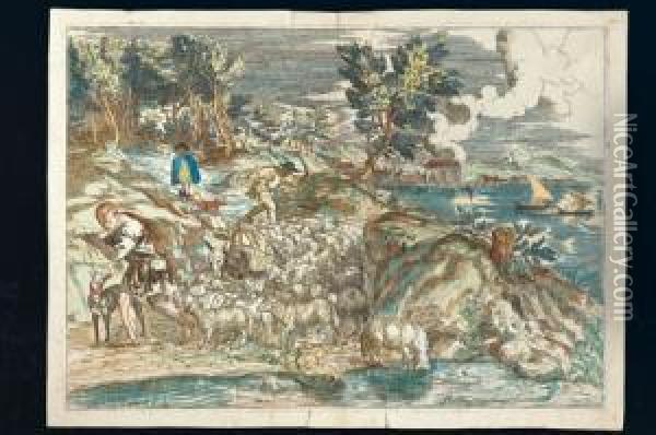 Da Tiziano. Oil Painting - Valentin Lefebvre
