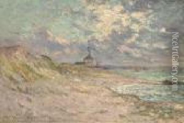 Le Semaphore, Beg-meil Oil Painting - Maxime Maufra