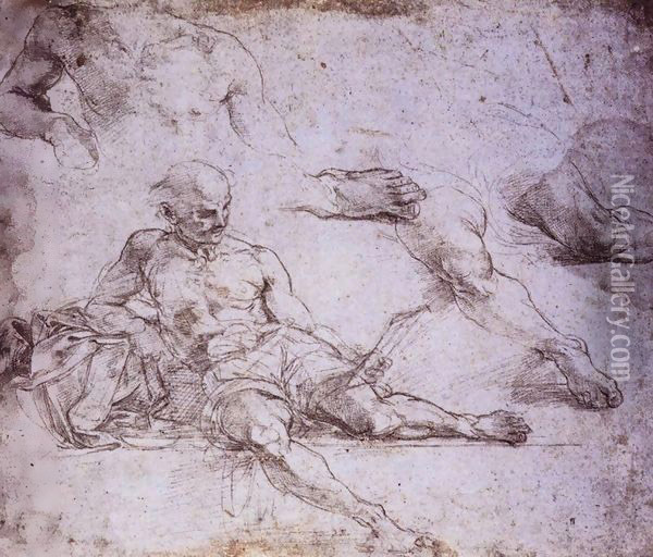 Study of Diogenes for the School of Athens Oil Painting - Raphael