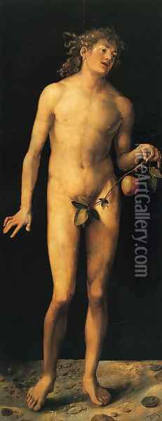 Adam I Oil Painting - Albrecht Durer