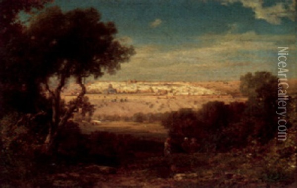 Scene In Palestine Oil Painting - Jean-Leon Gerome