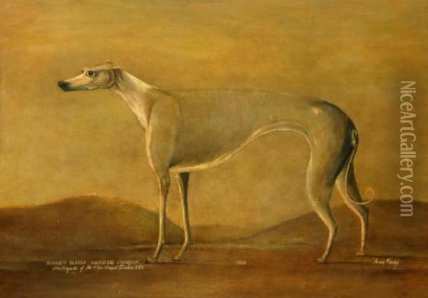 Bishop's Blaize - Coursing Champion Oil Painting - Abram Darby