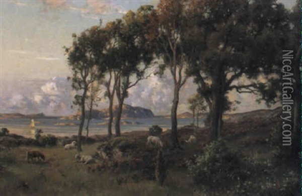 Kustlandskap, Bohuslan Oil Painting - Johan Ericson