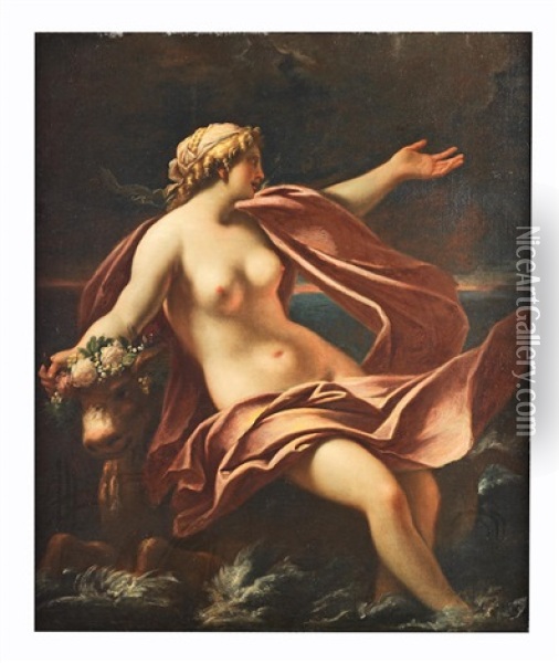 The Rape Of Europa Oil Painting - Antonio Bellucci
