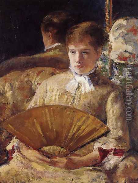 Portrait of a Lady (or Miss Mary Ellison) Oil Painting - Mary Cassatt