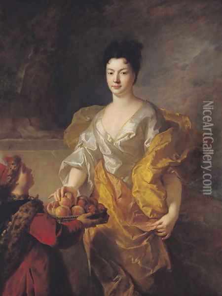 Anne-Marie de Bosmelet, Duchess of La Force, 1714 Oil Painting - Francois de Troy