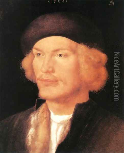 Portrait of a Young Man 5 Oil Painting - Albrecht Durer