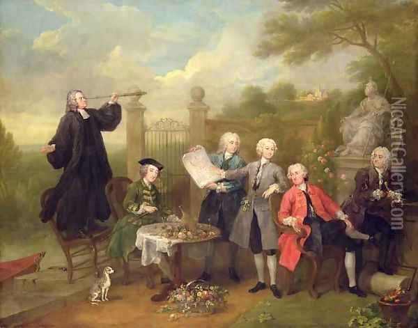 The Holland House Group Oil Painting - William Hogarth