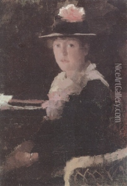 Portrait Of Miss Rothyberg Oil Painting - John Lavery