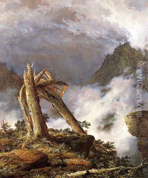 Storm In The Mountains Oil Painting - Frederic Edwin Church