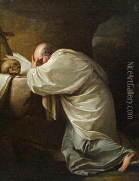 Hl. Dominikus Oil Painting - Giuseppe Antonio Petrini