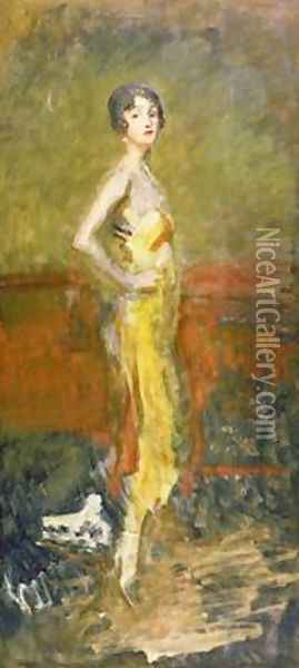 Portrait of Mrs Redmond McGrath 1924-6 Oil Painting - Ambrose McEvoy