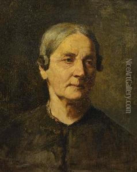 Bildnis Einer Alten Frau Oil Painting - Luma Von Flesch-Brunningen