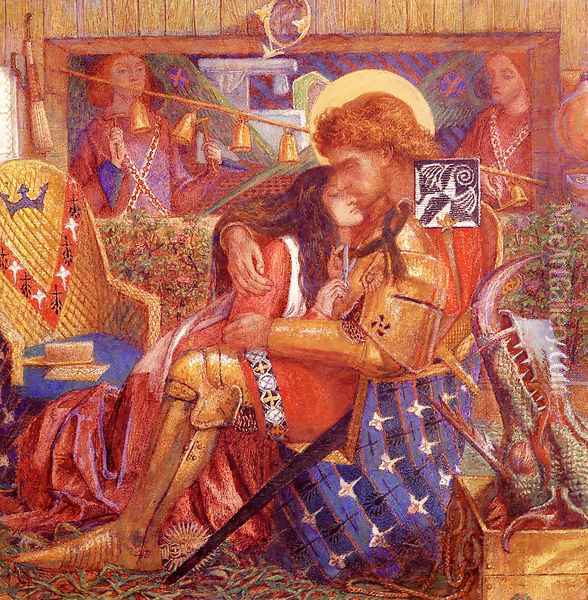 The Wedding Of Saint George And The Princess Sabra Oil Painting - Dante Gabriel Rossetti