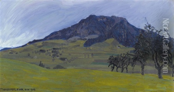 Herbstliche Berglandschaft Oil Painting - Waldemar Theophil Fink