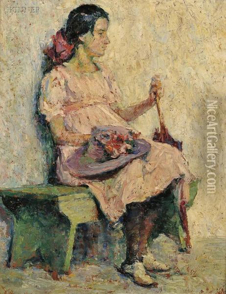 Portrait Of Margaret Lyle Oil Painting - Hugh Henry Breckenridge