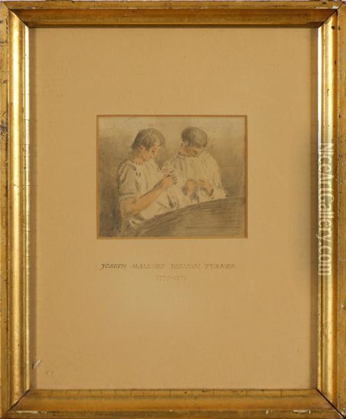 Two Men In White Oil Painting - Joseph Mallord William Turner