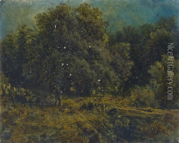 Waldstuck Oil Painting - August Bedrich Piepenhagen