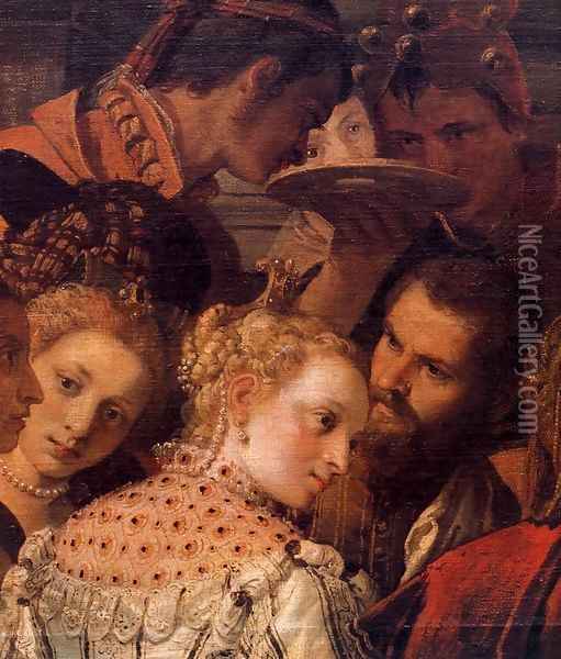 Marriage at Cana (detail) 3 Oil Painting - Paolo Veronese (Caliari)