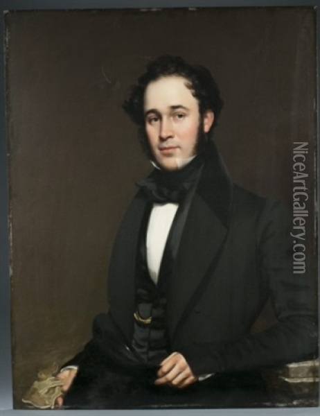 Portrait Of A Gentleman Oil Painting - Samuel Lovett Waldo