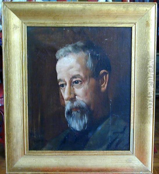 Self Portrait Oil Painting - Hugo Breul