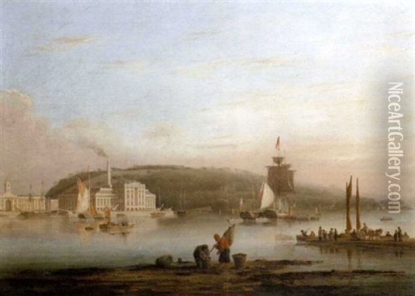 The Royal William Victualling Yard, Stonehouse, Plymouth Oil Painting - Nicholas Matthew Condy